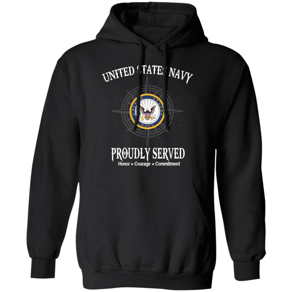 USN PROUDLY SERVED NAVY LOGO SHIRT