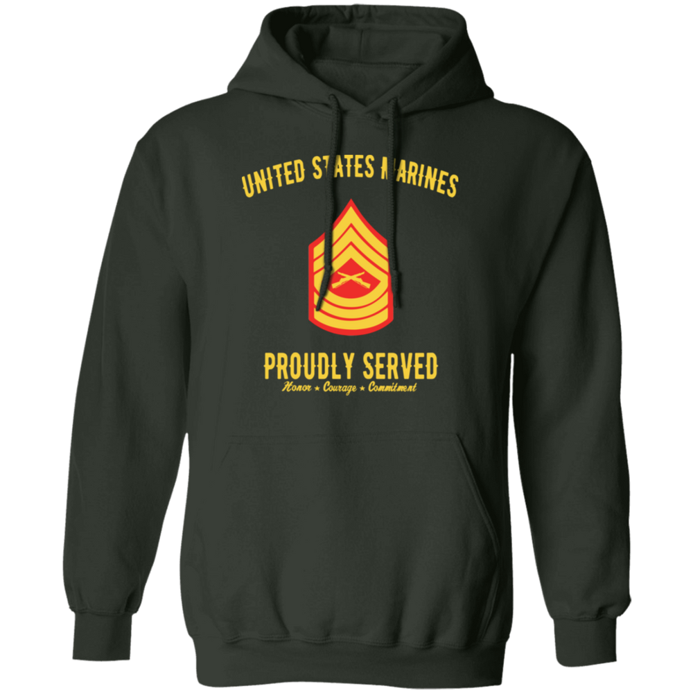 USMC MASTER SERGEANT E-8 PROUDLY SERVED SHIRT
