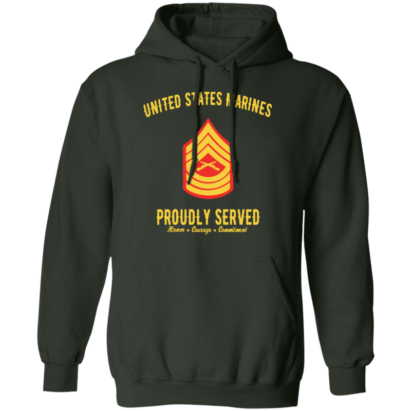 USMC MASTER SERGEANT E-8 PROUDLY SERVED SHIRT