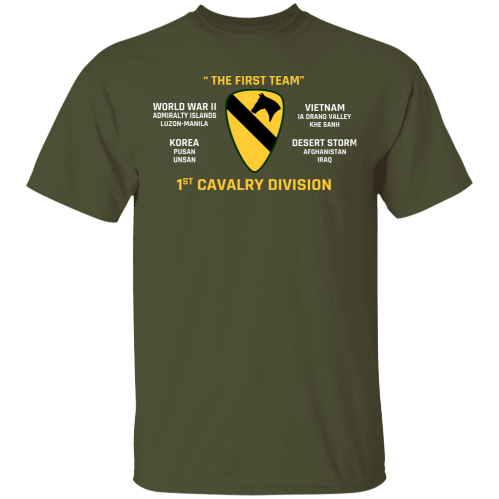THE FIRST TEAM 1ST CAVALRY DIVISION SHIRT