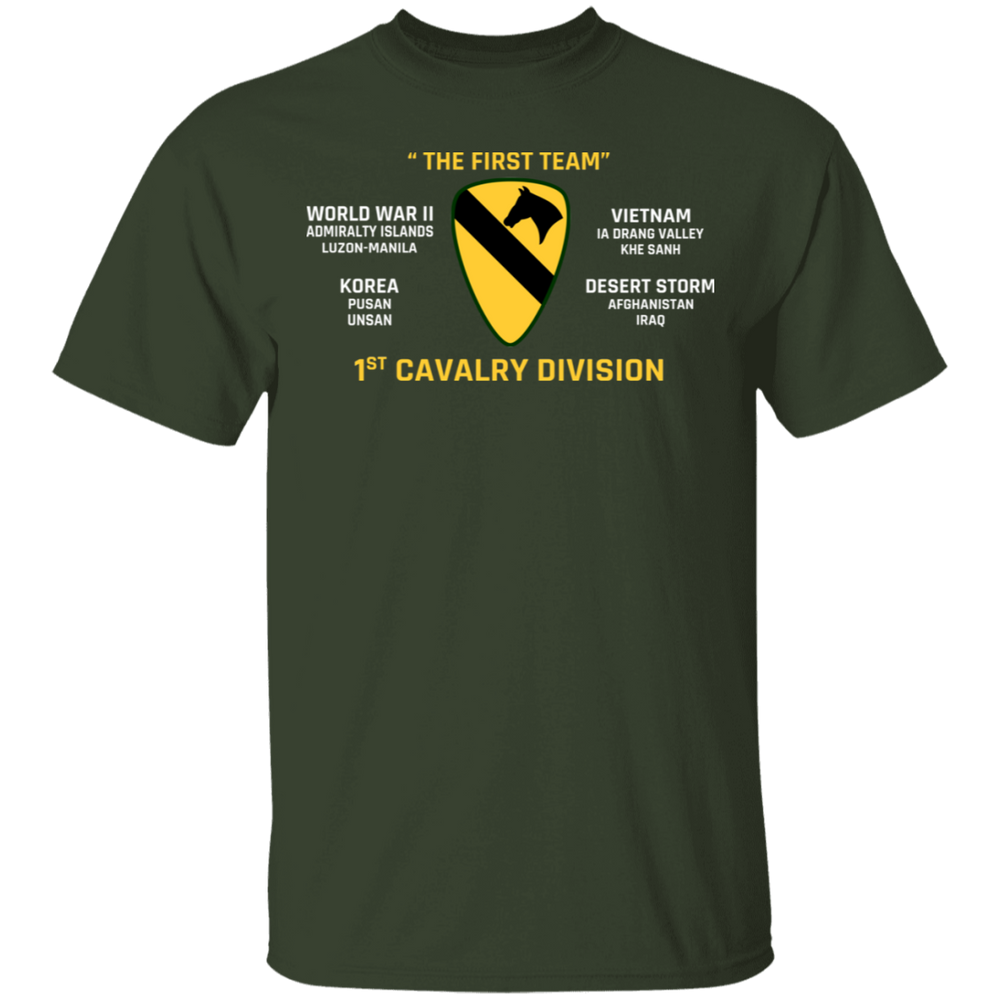 THE FIRST TEAM 1ST CAVALRY DIVISION SHIRT