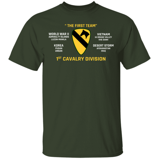 THE FIRST TEAM 1ST CAVALRY DIVISION SHIRT
