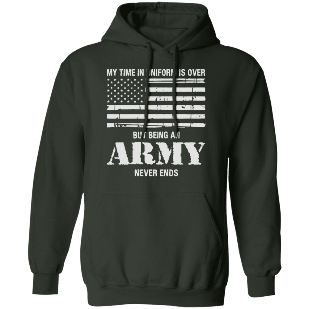 BEING AN ARMY NEVER ENDS SHIRT