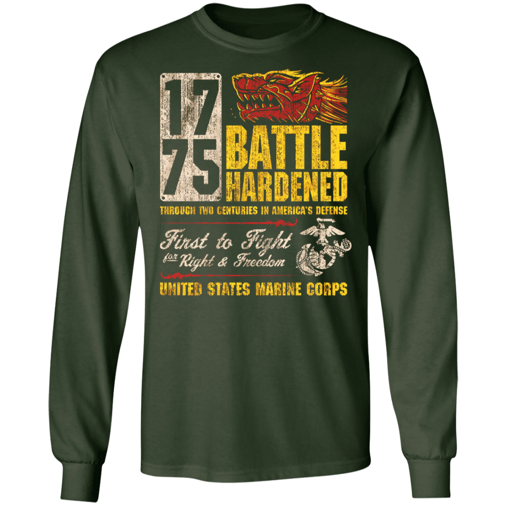 1775 BATTLE HARDENED US MARINES CORPS SHIRT