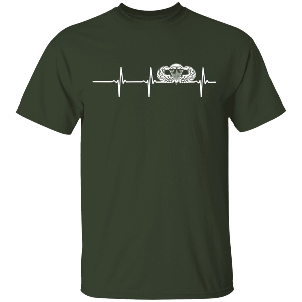 Basic Parachutist Badge Heartbeat Shirt