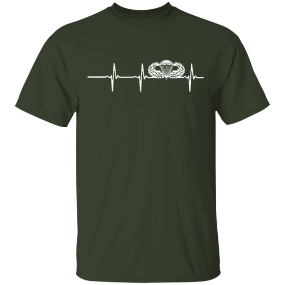Basic Parachutist Badge Heartbeat Shirt