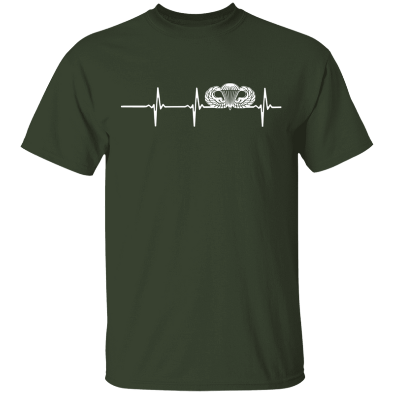 Basic Parachutist Badge Heartbeat Shirt