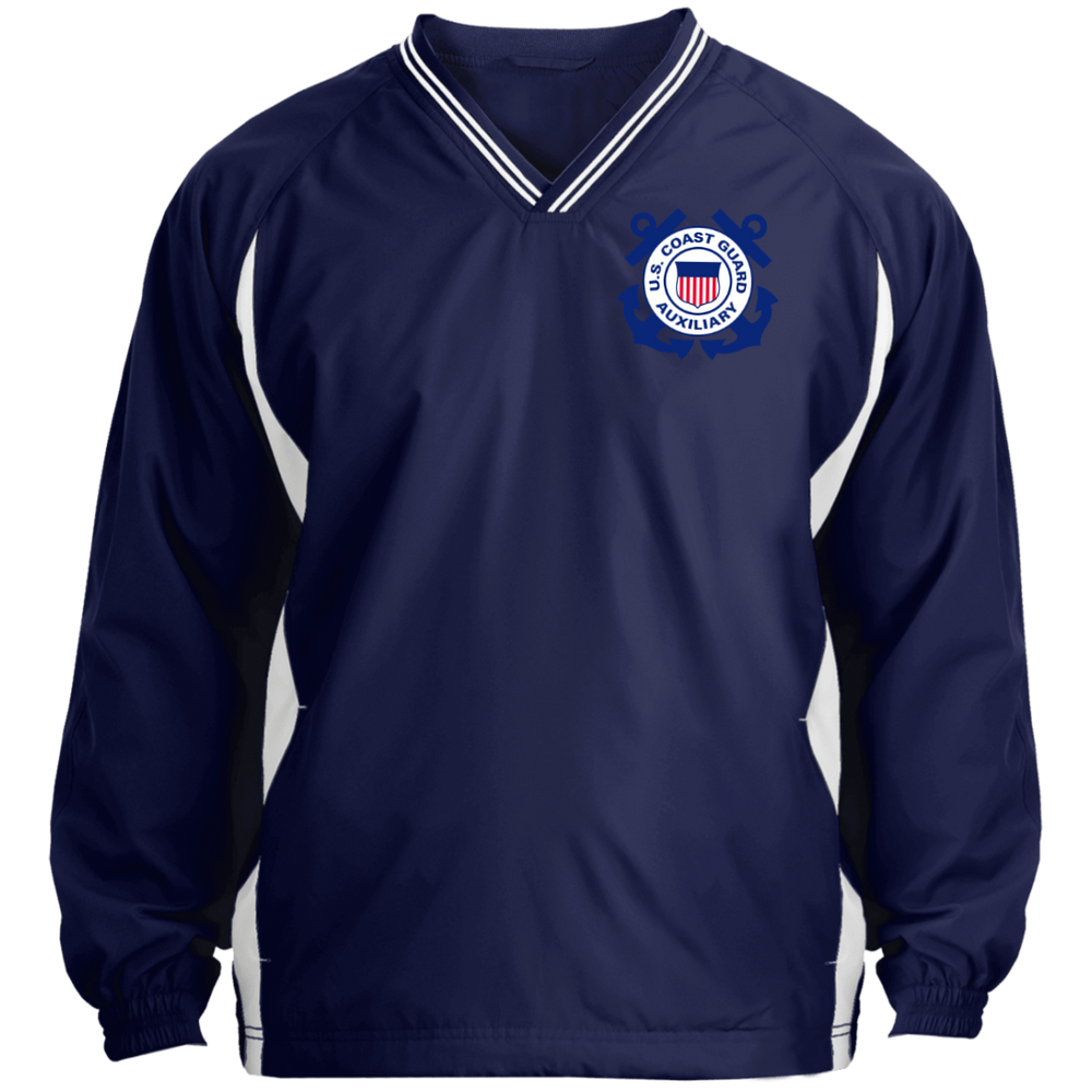 Coast Guard Auxiliary Embroidery Windshirt Jacket Polo