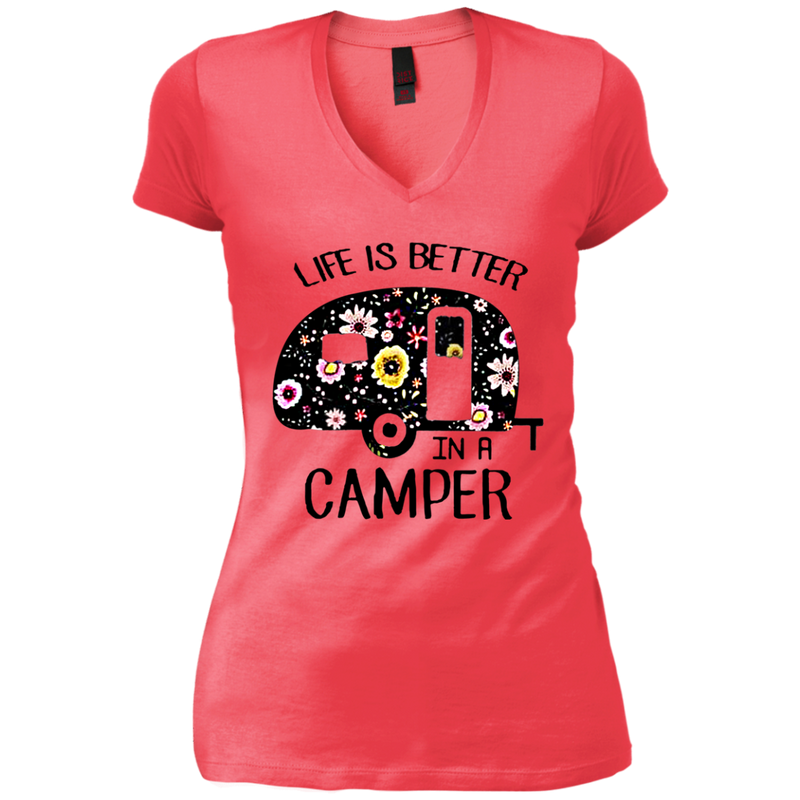 Life is better in a camper flower shirt