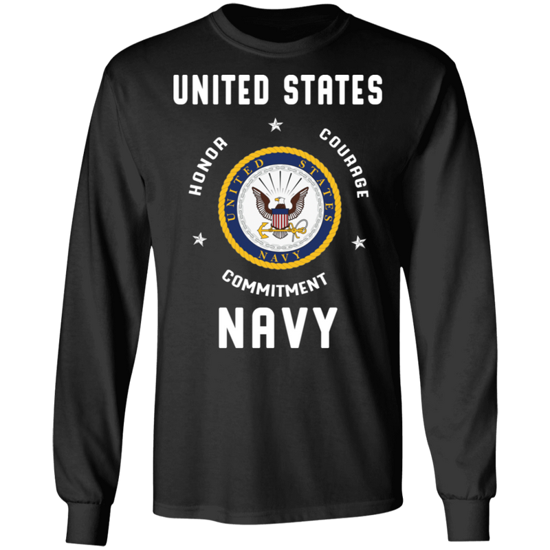 USN HONOR COURAGE COMMITMENT SHIRT