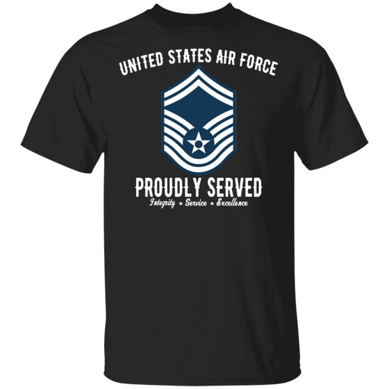 AIR FORCE PROUDLY SERVED E8 SHIRT