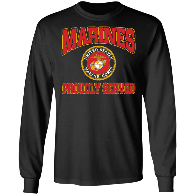 MARINES PROUDLY SERVED LOGO SHIRT