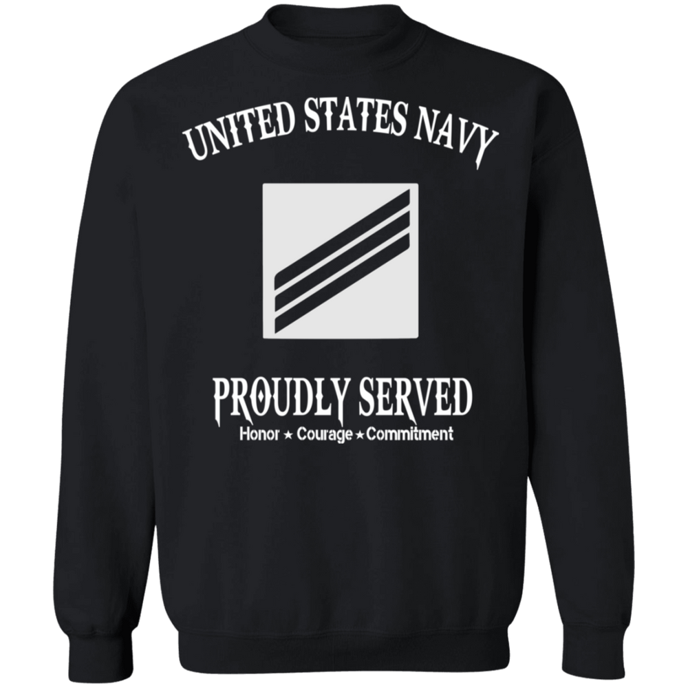 USN E3 SEAMAN PROUDLY SERVED SHIRT