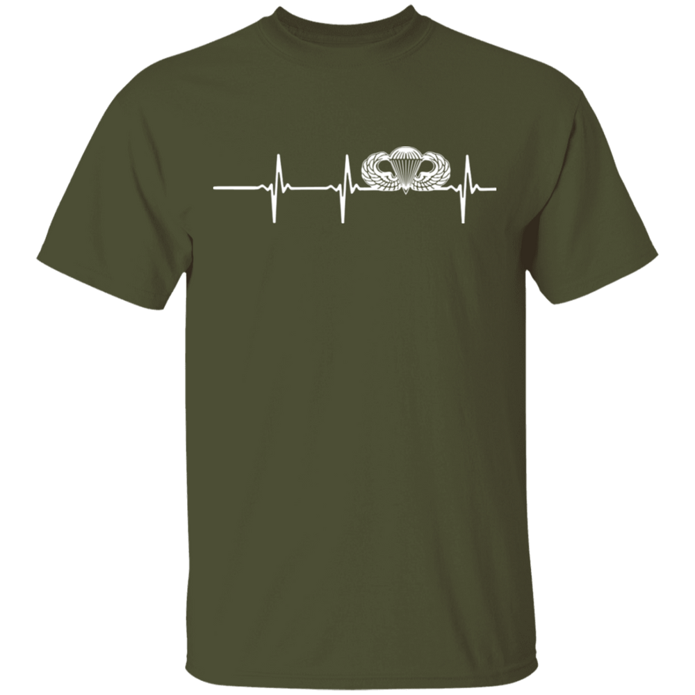 Basic Parachutist Badge Heartbeat Shirt