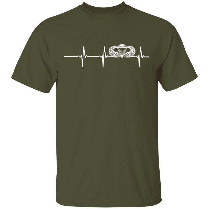 Basic Parachutist Badge Heartbeat Shirt
