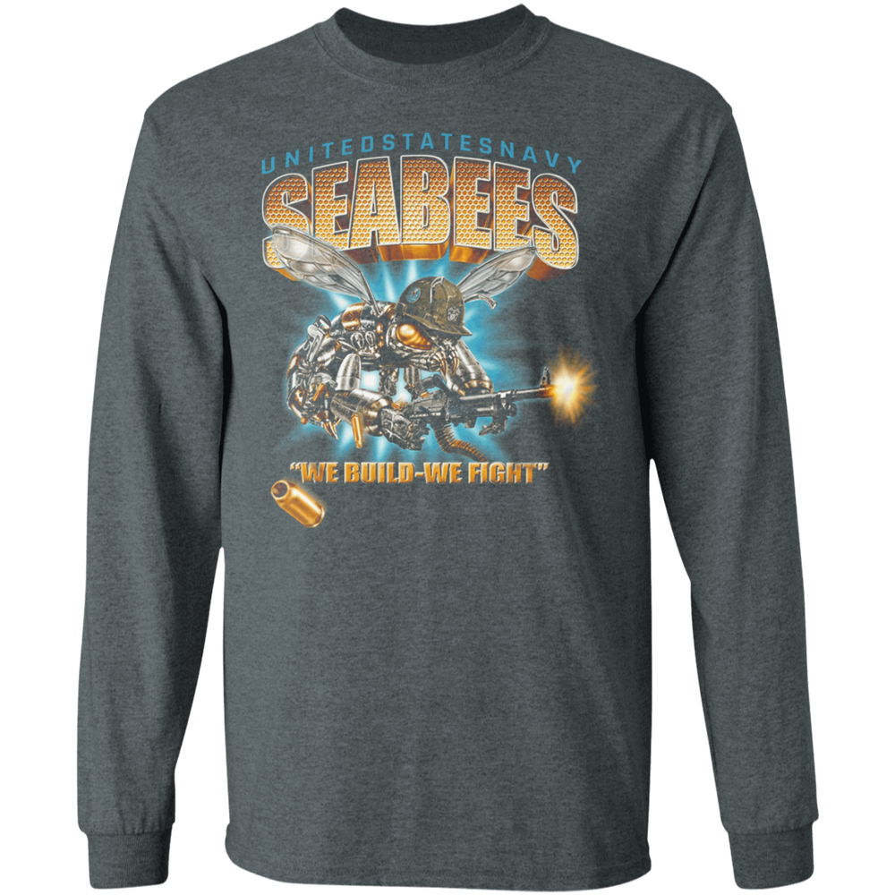 USN SEABEES WE BUILD WE FIGHT SHIRT
