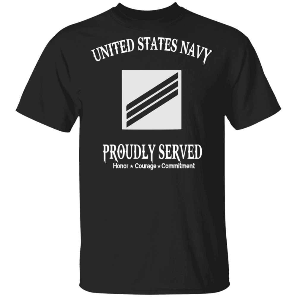 USN E3 SEAMAN PROUDLY SERVED SHIRT