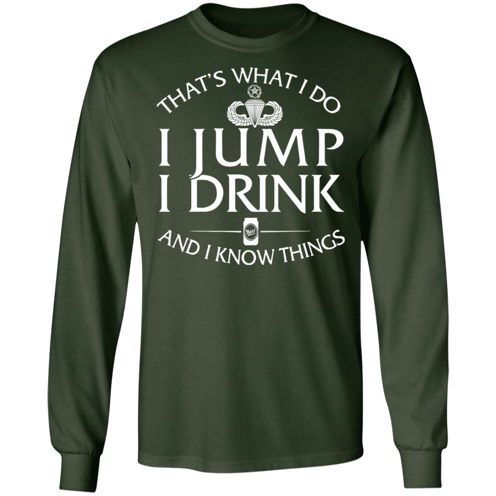 Master Parachutist Badge I Jump Drink Shirt