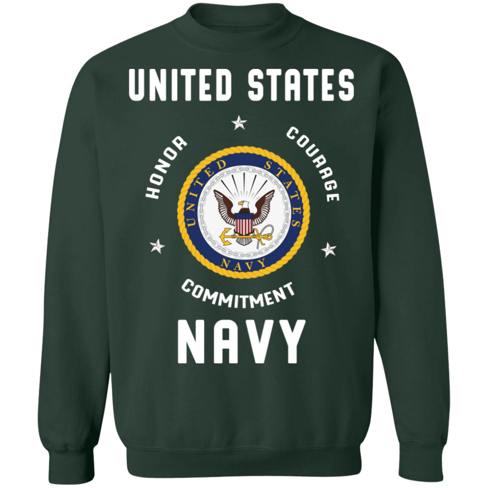 USN HONOR COURAGE COMMITMENT SHIRT