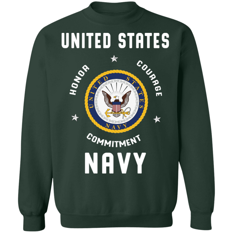 USN HONOR COURAGE COMMITMENT SHIRT