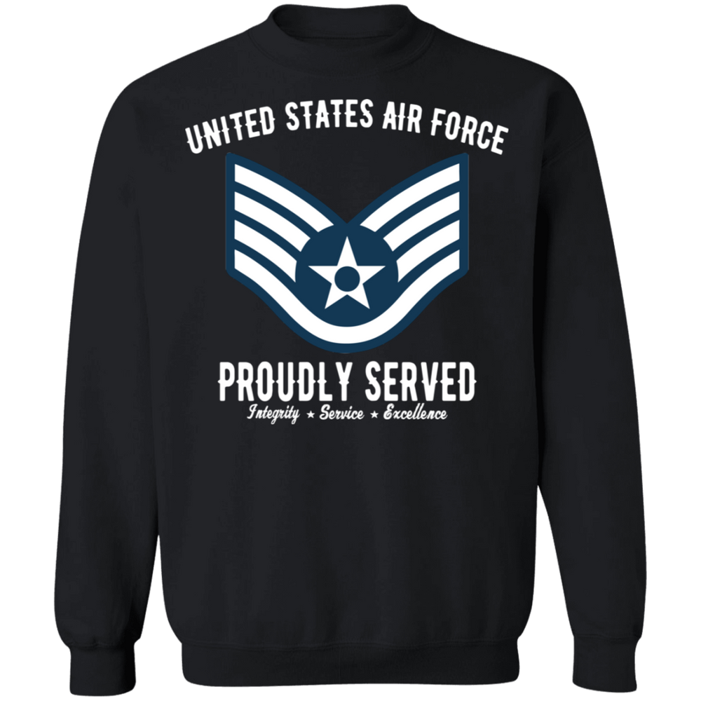 AIR FORCE PROUDLY SERVED E5 SHIRT