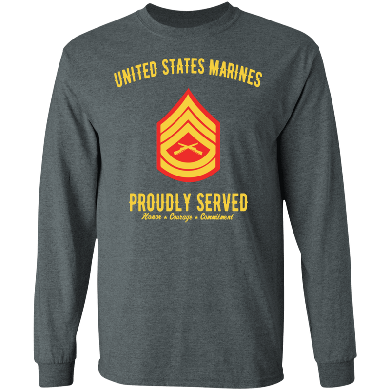 USMC SERGEANT E-7 PROUDLY SERVED SHIRT