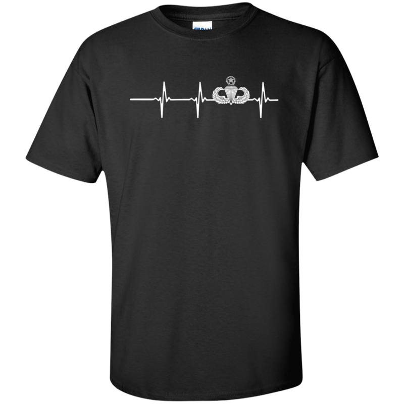 Master Parachutist Badge Heartbeat Shirt