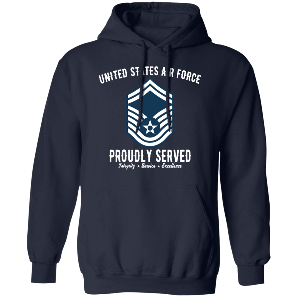 AIR FORCE PROUDLY SERVED E8 SHIRT