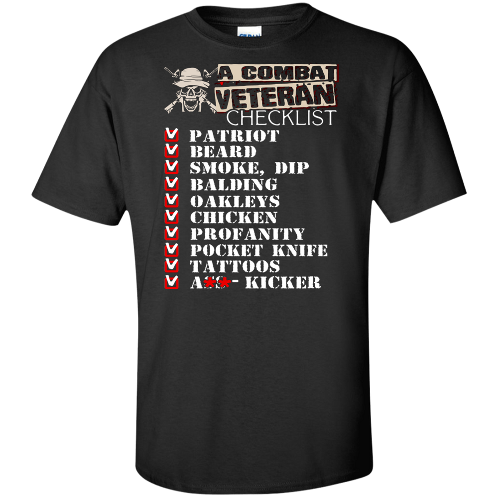 A COMBAT VETERAN CHECKLIST SHIRT
