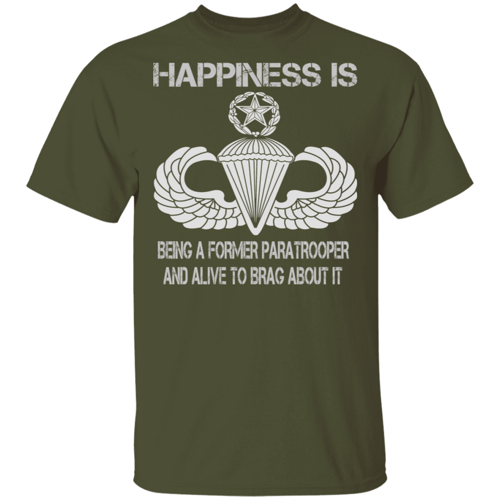 HAPPINESS IS MASTER PARACHUTIST SHIRT