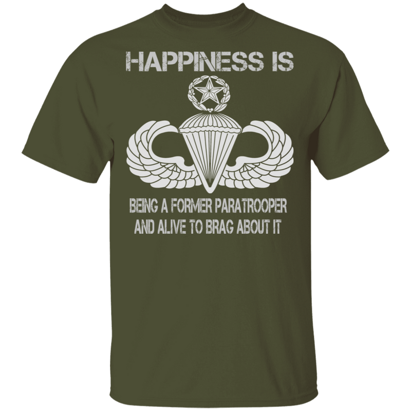 HAPPINESS IS MASTER PARACHUTIST SHIRT