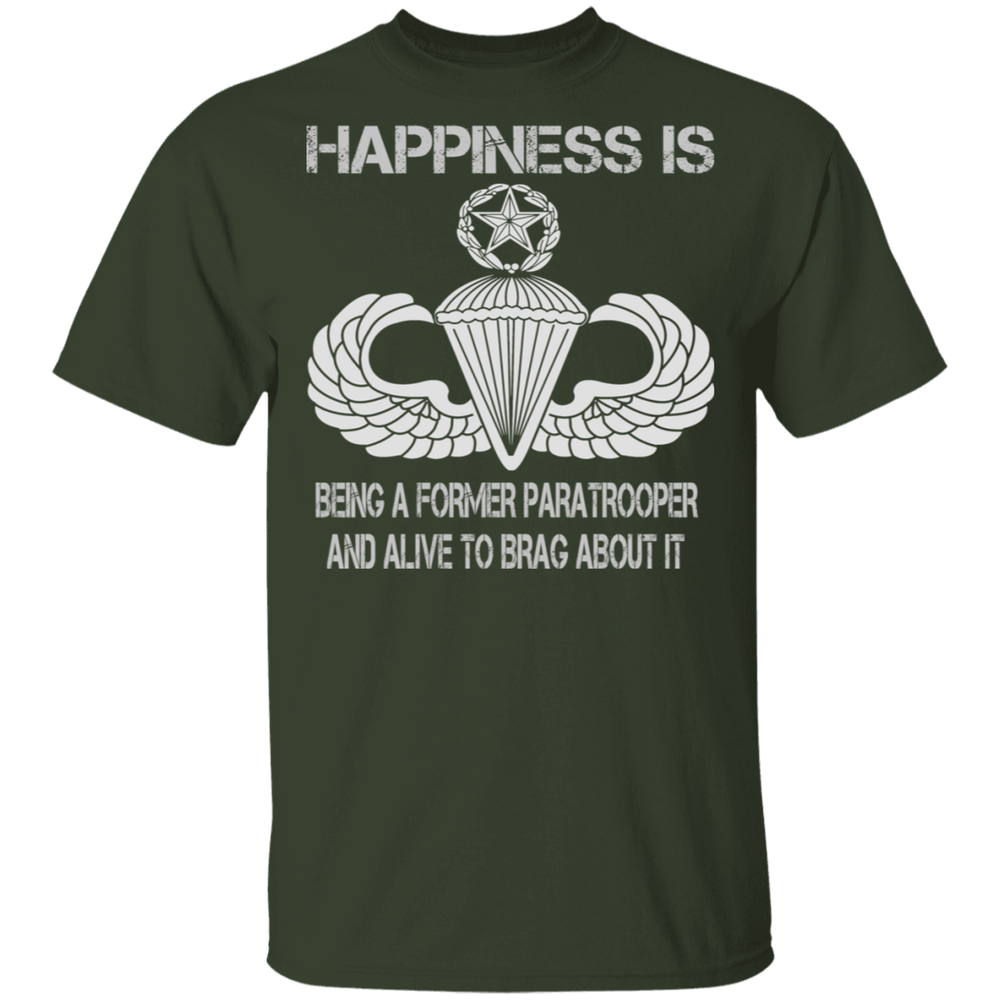 HAPPINESS IS MASTER PARACHUTIST SHIRT