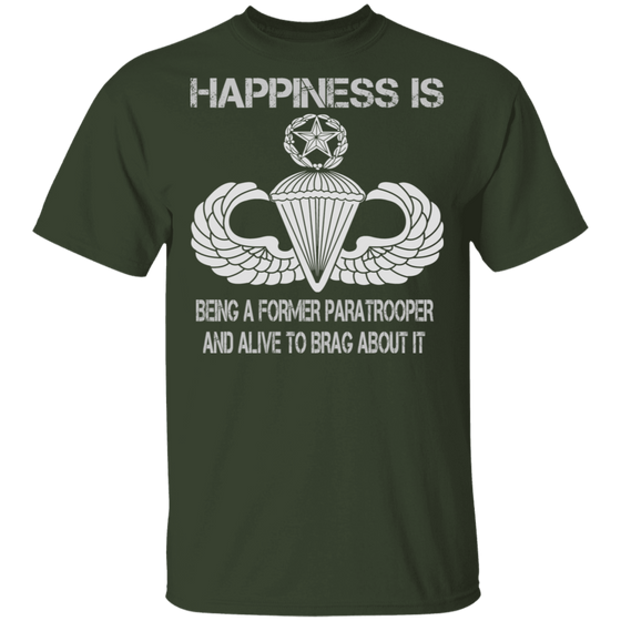 HAPPINESS IS MASTER PARACHUTIST SHIRT