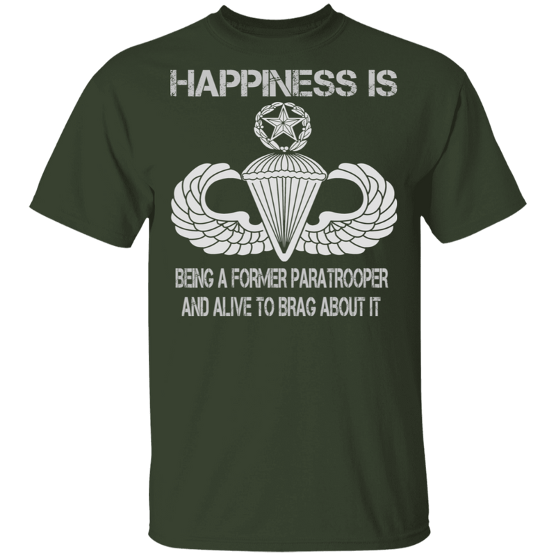 HAPPINESS IS MASTER PARACHUTIST SHIRT