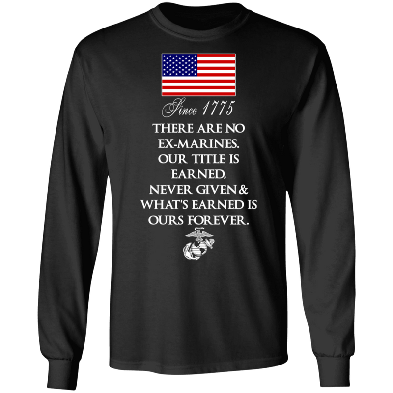 THERE'RE NO EX-MARINES SHIRT