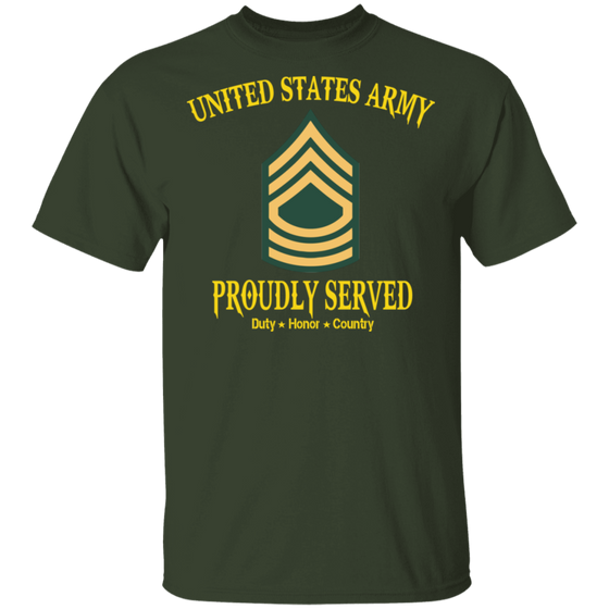 US ARMY MASTER SERGEANT E8 PROUDLY SERVED SHIRT