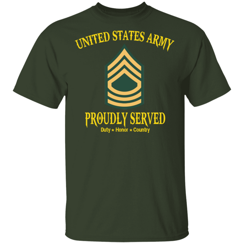 US ARMY MASTER SERGEANT E8 PROUDLY SERVED SHIRT