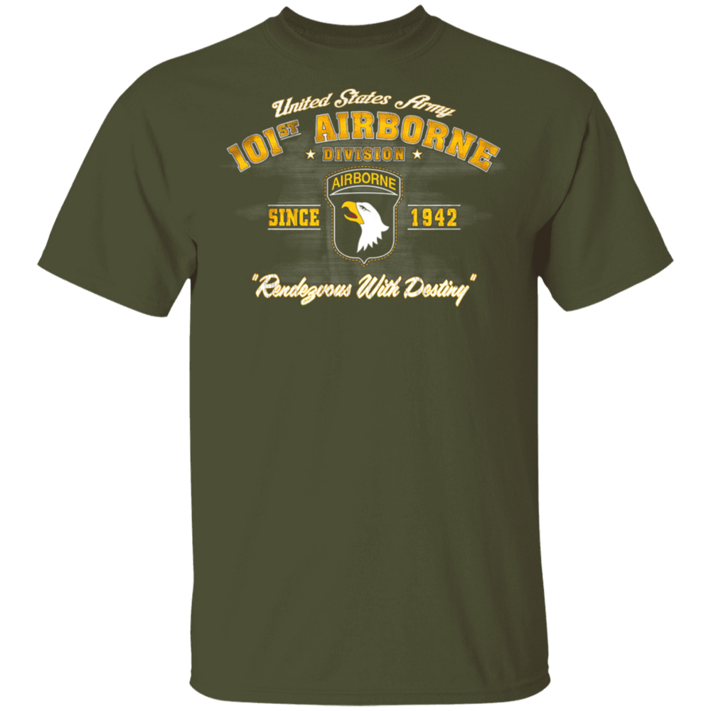 101ST AIRBORNE SINCE 1942 RENDEZVOUS  WITH DESTINY SHIRT