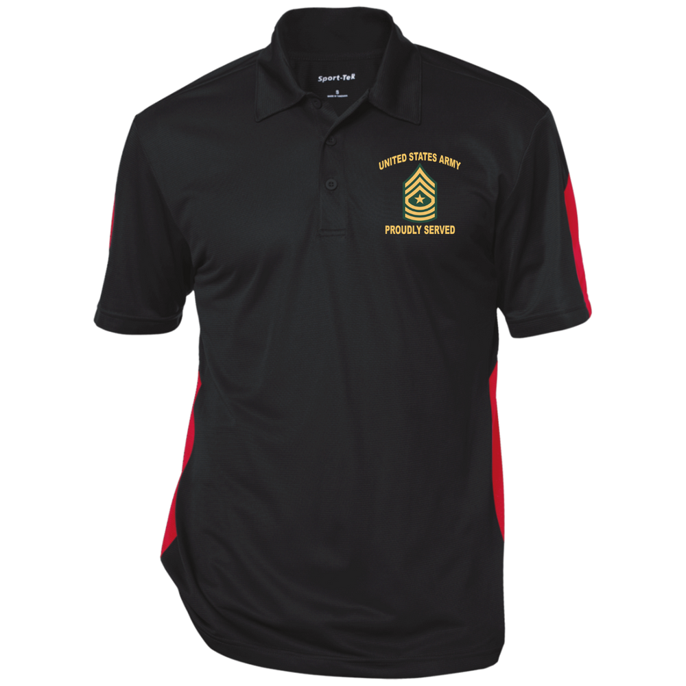 Army Proudly Served E9 - Sergeant Major (SGM) windshirt jacket polo