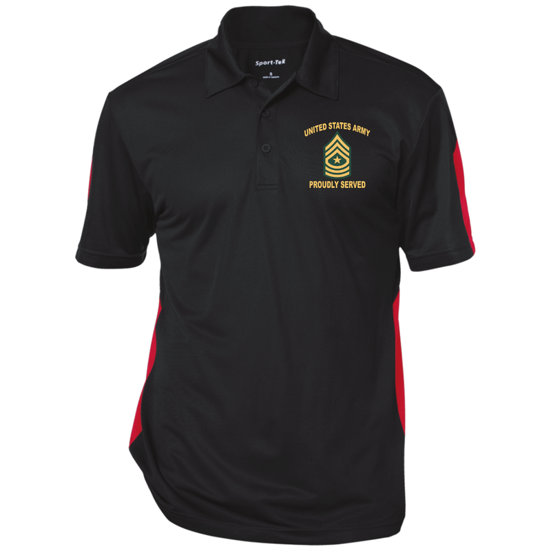 Army Proudly Served E9 - Sergeant Major (SGM) windshirt jacket polo