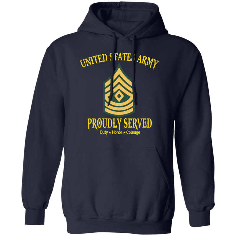 US ARMY PROUDLY SERVED E8 SHIRT