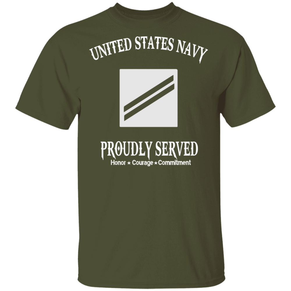 USN E2 SEAMAN APPRENTICE PROUDLY SERVED SHIRT