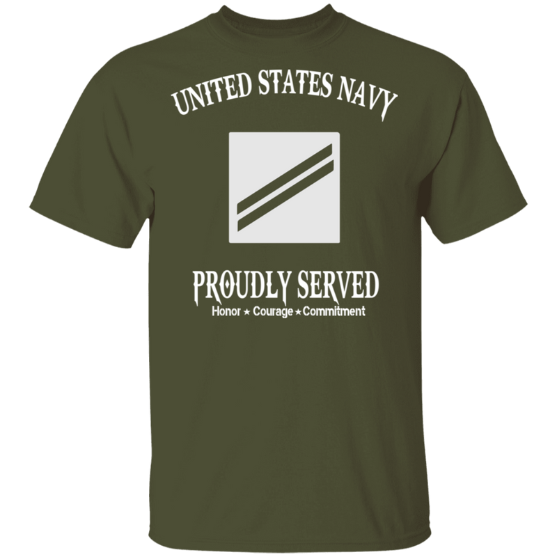 USN E2 SEAMAN APPRENTICE PROUDLY SERVED SHIRT