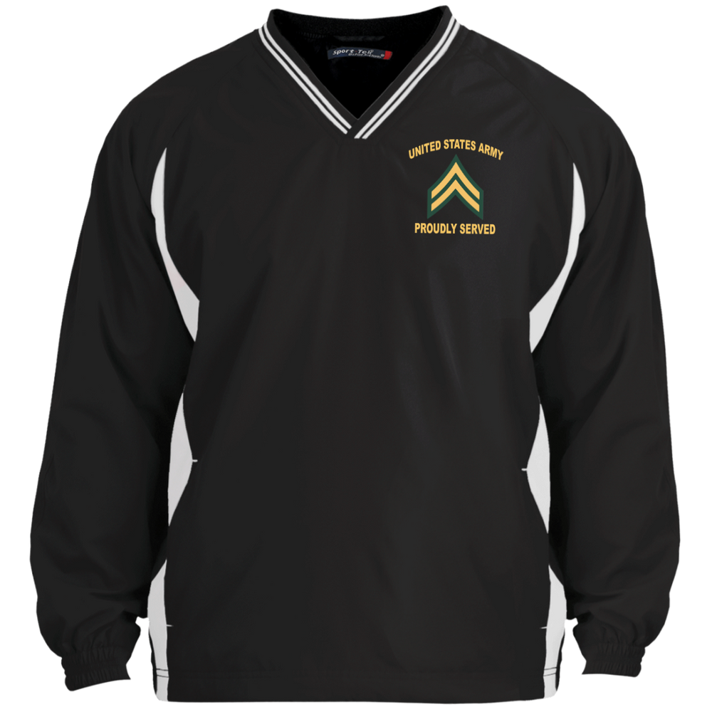 Army Proudly Served E4 - Corporal (CPL) windshirt jacket polo