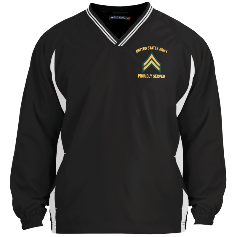 Army Proudly Served E4 - Corporal (CPL) windshirt jacket polo