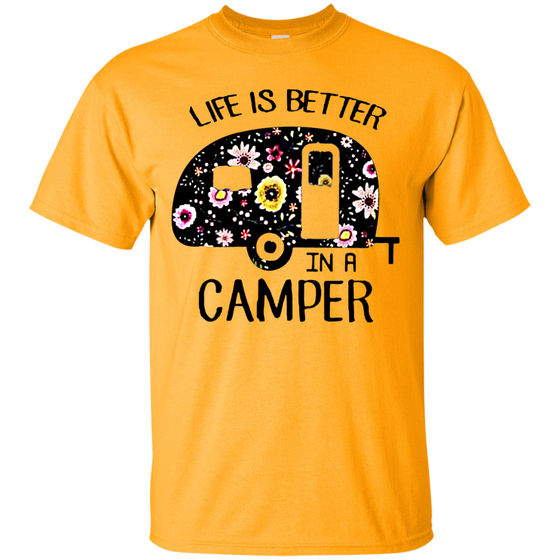 Life is better in a camper flower shirt