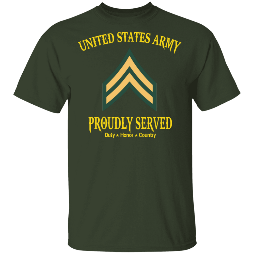 UNITED STATES ARMY E4 CPL PROUDLY SERVED