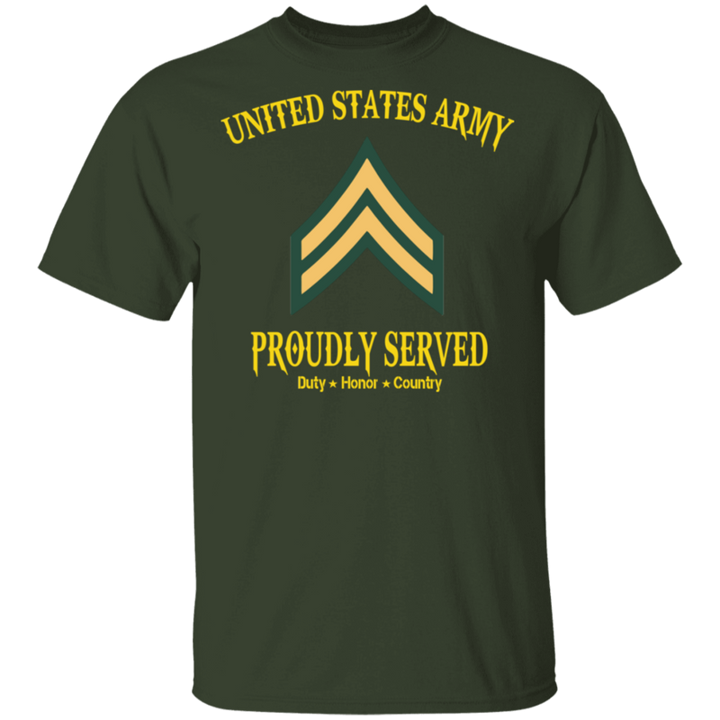 UNITED STATES ARMY E4 CPL PROUDLY SERVED