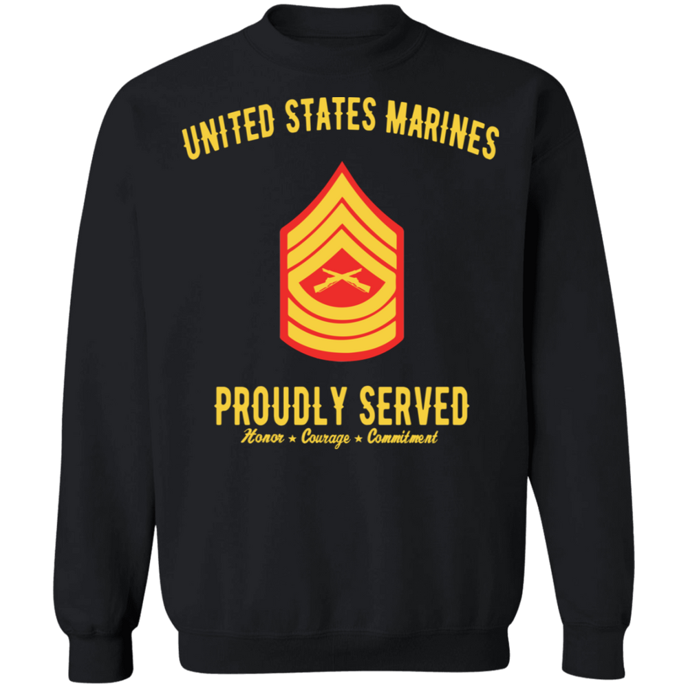 USMC MASTER SERGEANT E-8 PROUDLY SERVED SHIRT