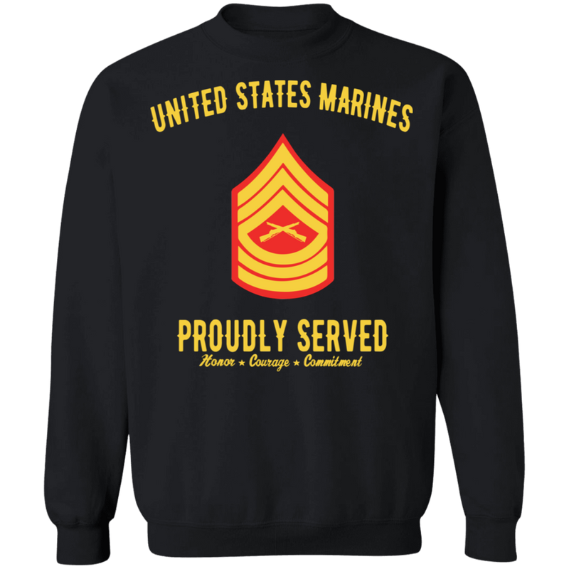 USMC MASTER SERGEANT E-8 PROUDLY SERVED SHIRT